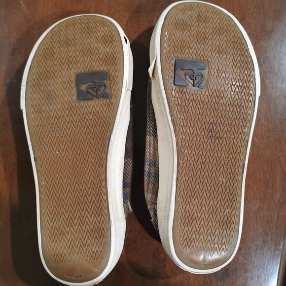 Plaid Canvas Sneakers Size 6 1/2 #214 - Picture 6 of 9